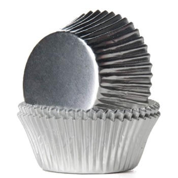 Cupcake Backförmchen - Silber